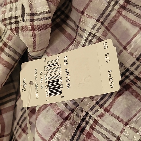 208 NWT Mens Zegna Luxery shirt - Picture 7 of 8